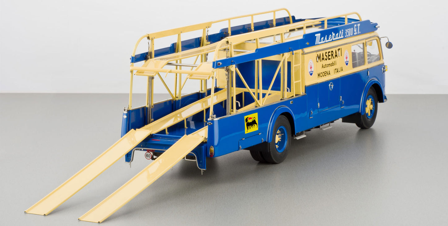 CMC 1:18 1957 Fiat 642 RN2 Bartoletti Maserati Race Car Transporter