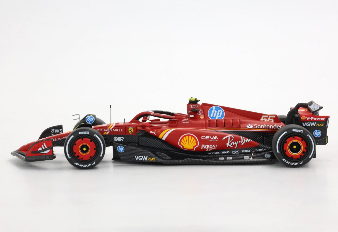 PREORDER BBR 1:43 Ferrari SF24 Monaco GP 2024 Sainz third position