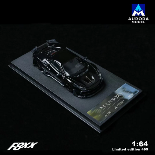 Aurora Model 1:64 Mansory F8XX (Pure Black/Carbon)
