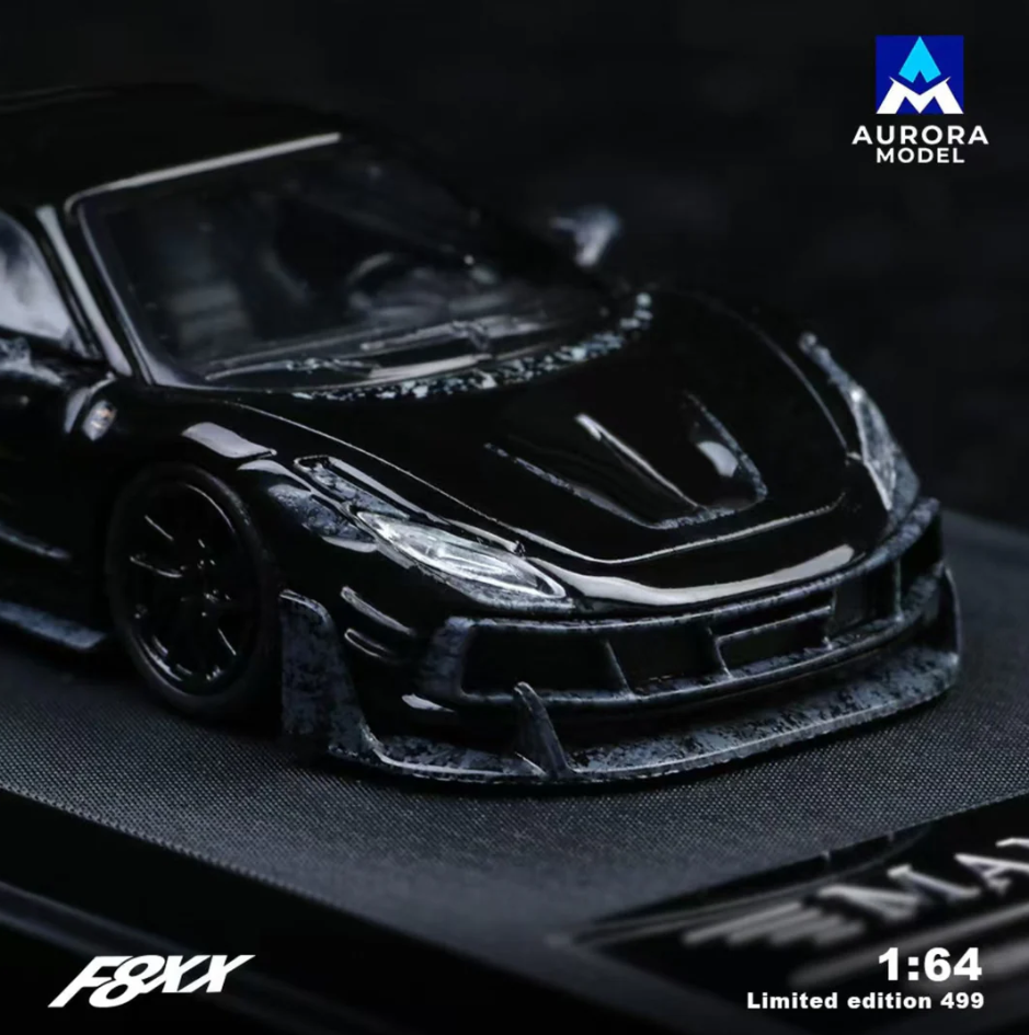 Aurora Model 1:64 Mansory F8XX (Pure Black/Carbon)
