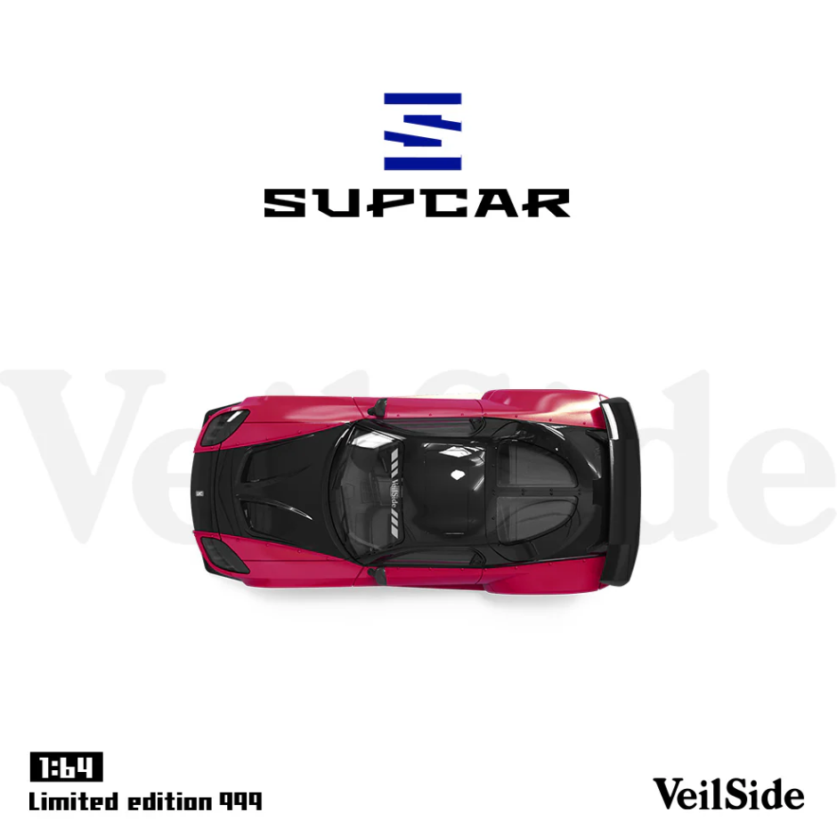 SUPCAR 1:64 Mazda RX-7 Veilside (White/Pink)