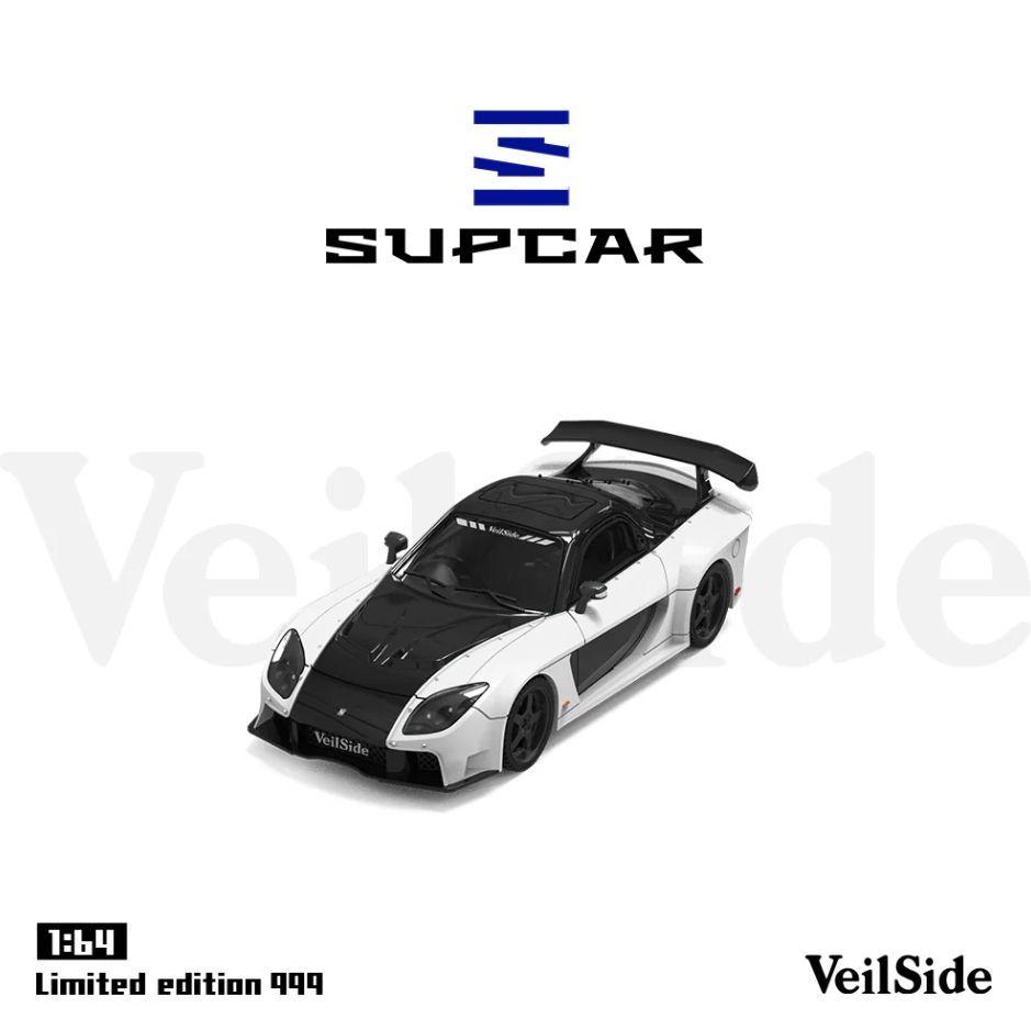 SUPCAR 1:64 Mazda RX-7 Veilside (White/Pink)
