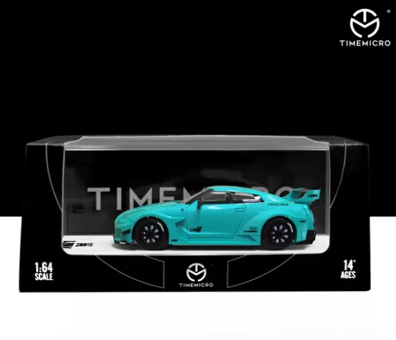 TimeMicro 1:64 Nissan GTR3.0 LBWK Tiffany Blue