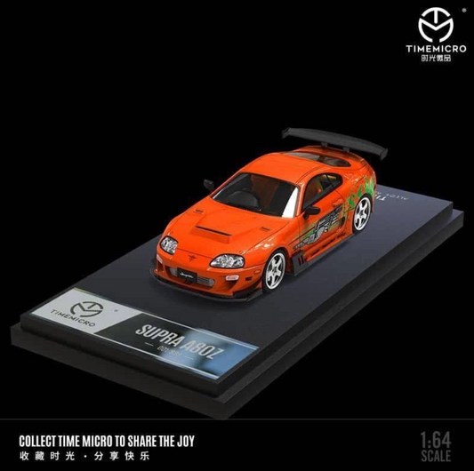 TimeMicro 1:64 Toyota Supra A80Z Fast & Furious Paul Orange