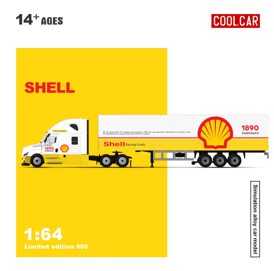 PREORDER Cool Car 1:64 Freightliner Container Truck (SHELL)