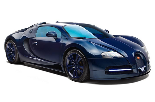 PREORDER VMB x Miniature Planet 1:18 Bugatti Veyron MANSORY Vivere (Blue Carbon)