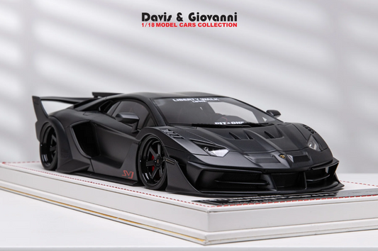 D&G 1:18 Lamborghini Aventador GT EVO LBWK (Matt Carbon)