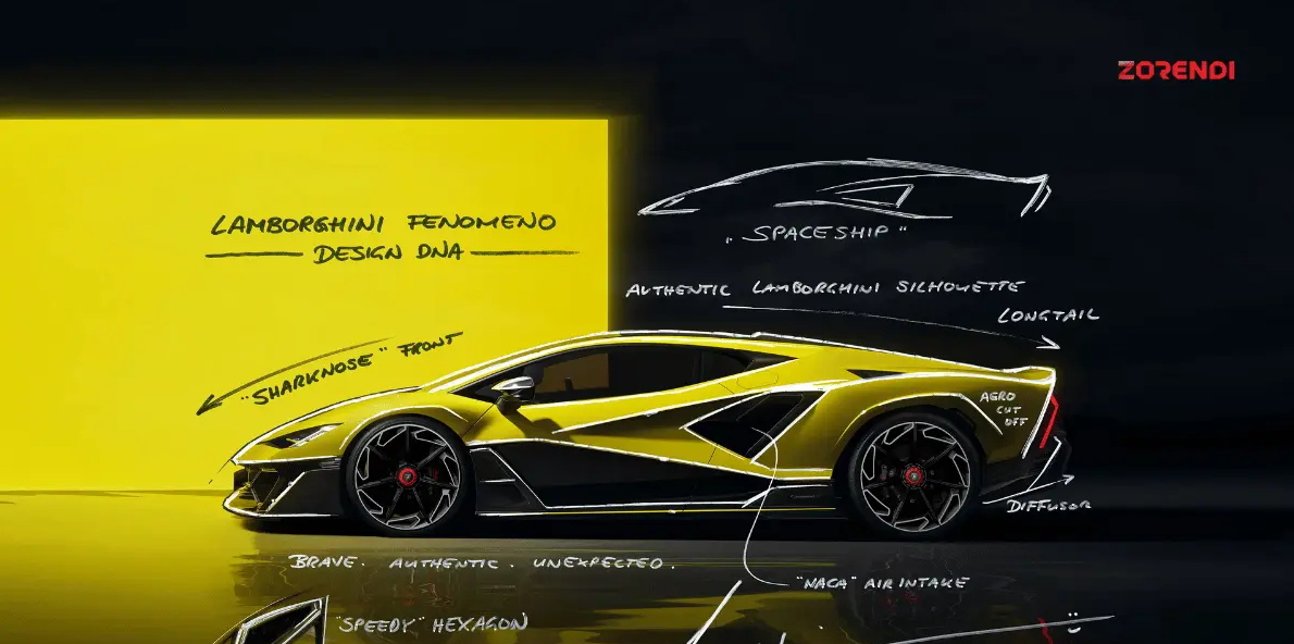 PREORDER MR Collection 1:18 Lamborghini Manifesto Concept Car (Giallo Crius)