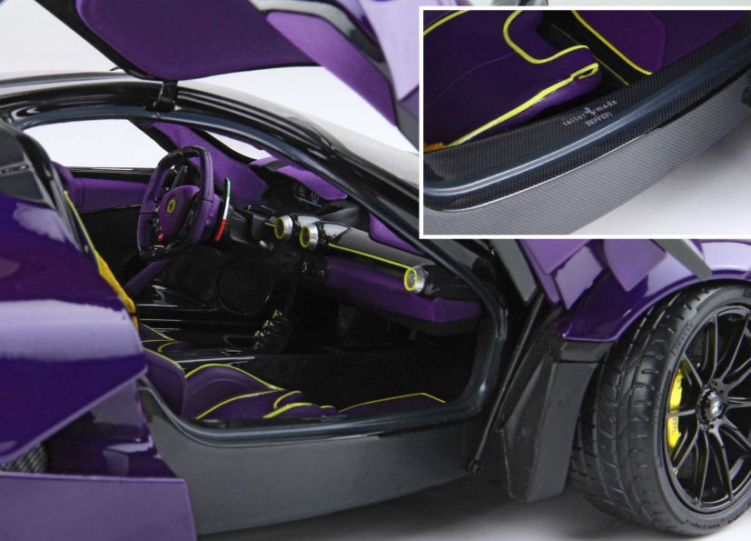BBR 1:18 Ferrari Laferrari Purple Dubai TAILOR MADE