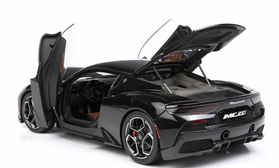 BBR 1:18 Maserati MC20 'OPEN/CLOSE' Black Enigma