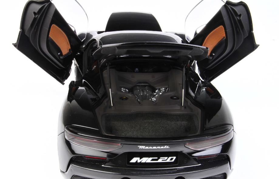 BBR 1:18 Maserati MC20 'OPEN/CLOSE' Black Enigma