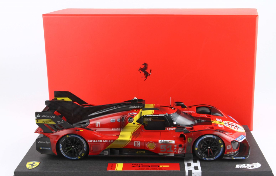 BBR 1:18 Ferrari 499P Winner Le Mans 2023 'End of Race'