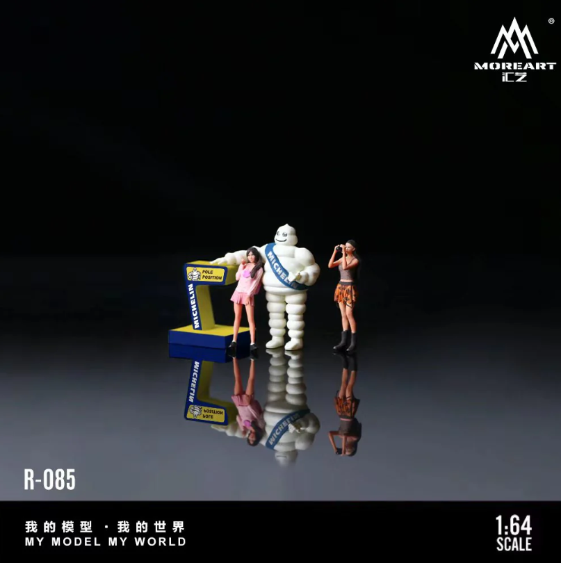 PREORDER MoreArt 1:64 Racing Track Beauty Photography Doll Set