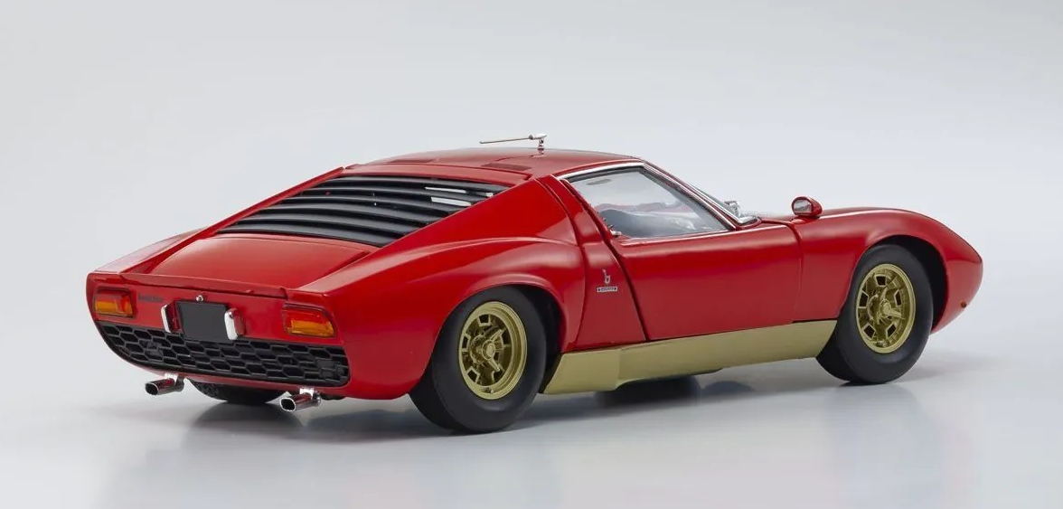 Kyosho 1:18 Lamborghini Miura P400S (Red / Gold)