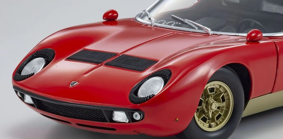 Kyosho 1:18 Lamborghini Miura P400S (Red / Gold)