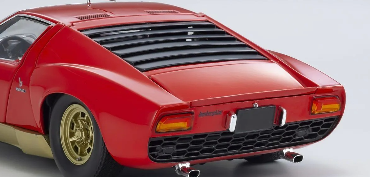 Kyosho 1:18 Lamborghini Miura P400S (Red / Gold)