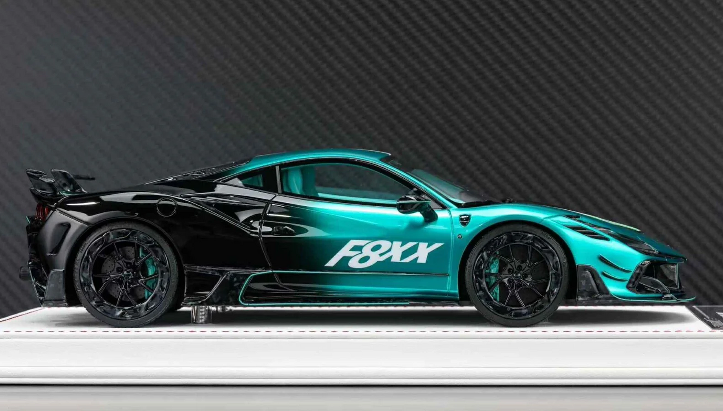 Davis & Giovanni 1:18 Ferrari F8XX MANSORY (Metallic Blue/Black Fade)