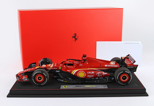 BBR 1:18 Ferrari SF24 Australian GP 2024 (Luxury Packaging) - C. Leclerc 2nd position
