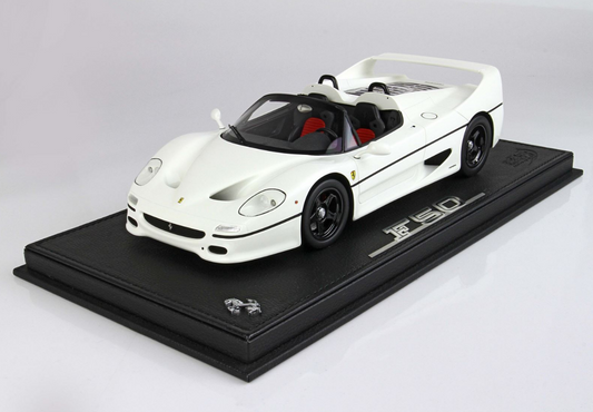 BBR 1:18 Ferrari F50 Coupe 1995 Spider (Bianco Avus - Race Wheels)
