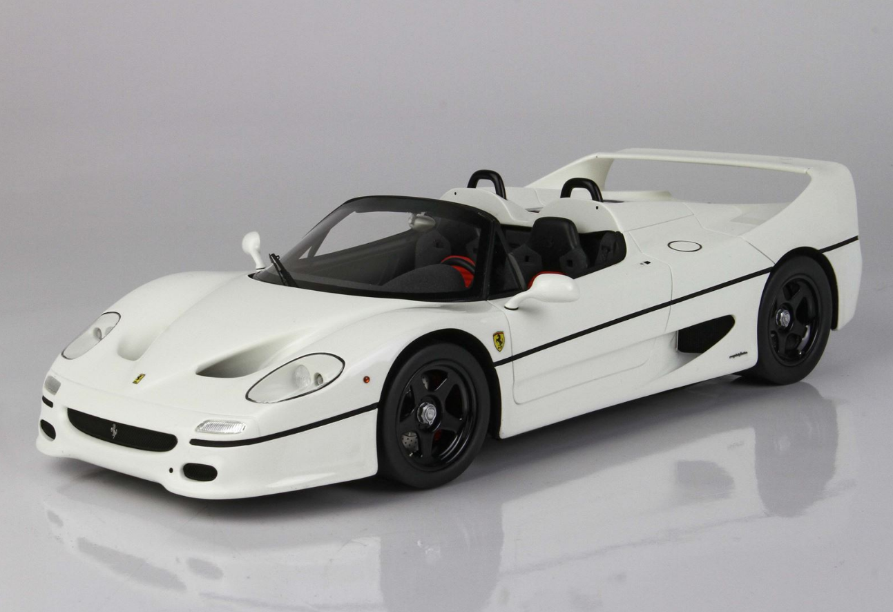 BBR 1:18 Ferrari F50 Coupe 1995 Spider (Bianco Avus - Race Wheels)