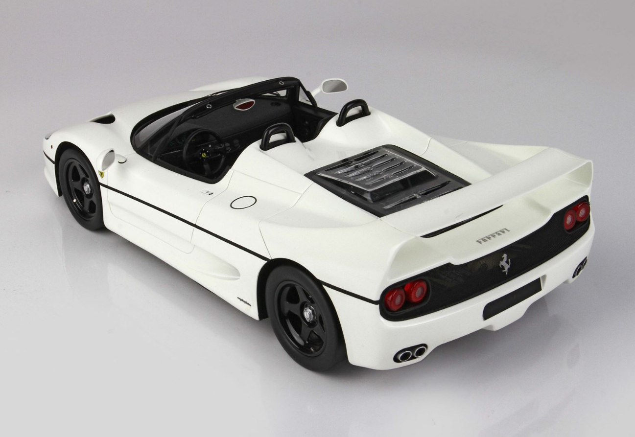 BBR 1:18 Ferrari F50 Coupe 1995 Spider (Bianco Avus - Race Wheels)