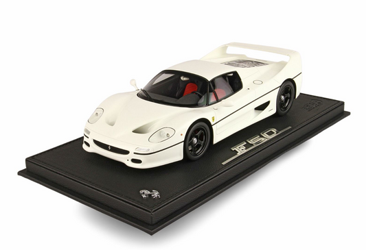 BBR 1:18 Ferrari F50 Coupe 1995 (Bianco Avus - Race Wheels)