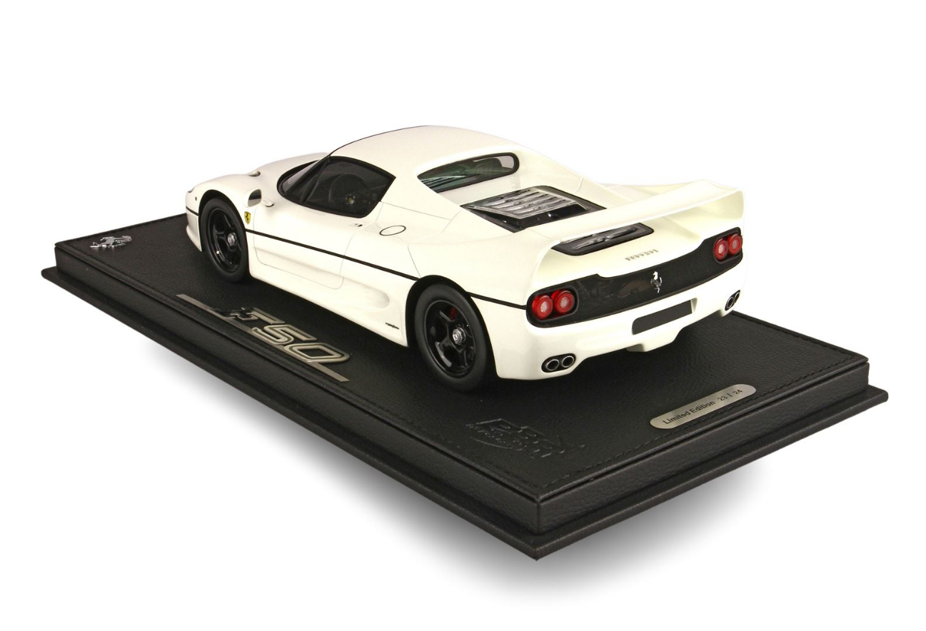 BBR 1:18 Ferrari F50 Coupe 1995 (Bianco Avus - Race Wheels)