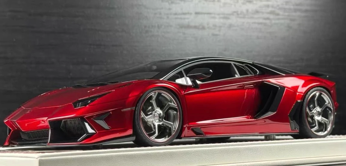 Davis & Giovanni 1:18 Lamborghini Aventador MANSORY (Electroplated Red)