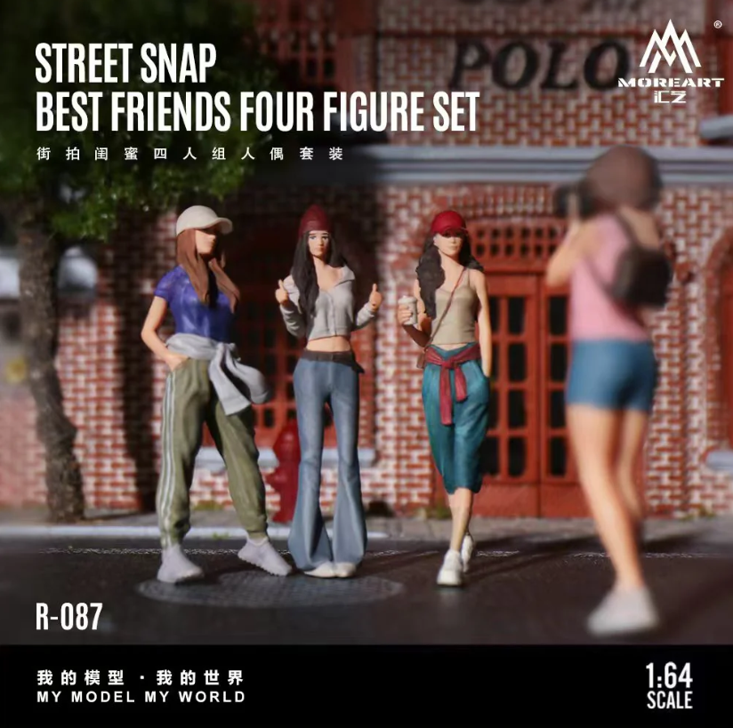 MoreArt 1:64 STREET SNAP BEST FRIENDS FOUR FIGURE SET