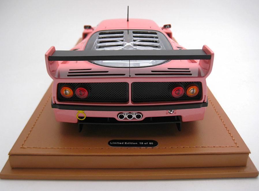 Tecnomodel 1:18 Ferrari F40 LM 1996 Press Version (Metallic Pink)