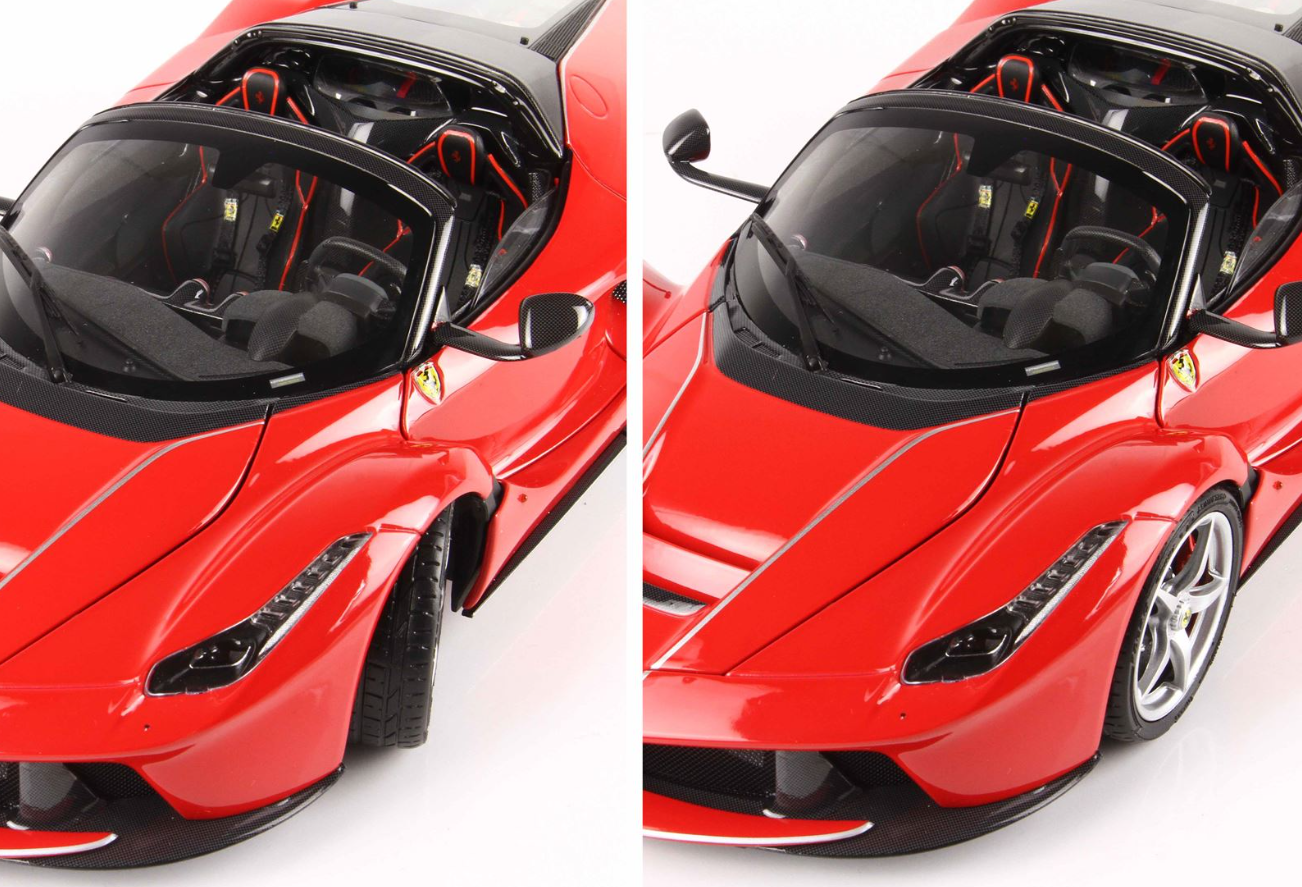 BBR Models 1:18 Ferrari Laferrari Aperta 'OPEN' (Rosso Corsa)