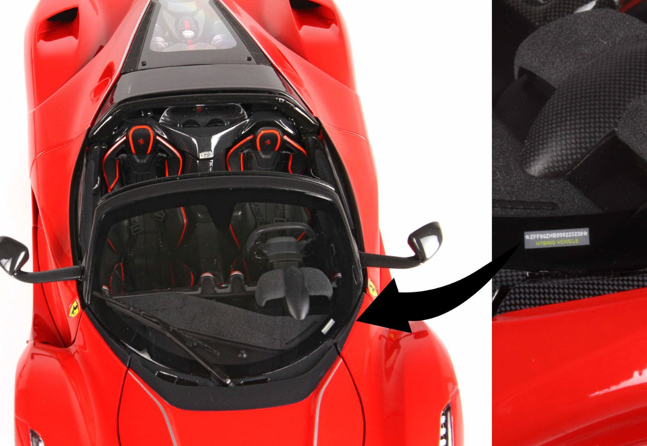 BBR Models 1:18 Ferrari Laferrari Aperta 'OPEN' (Rosso Corsa)