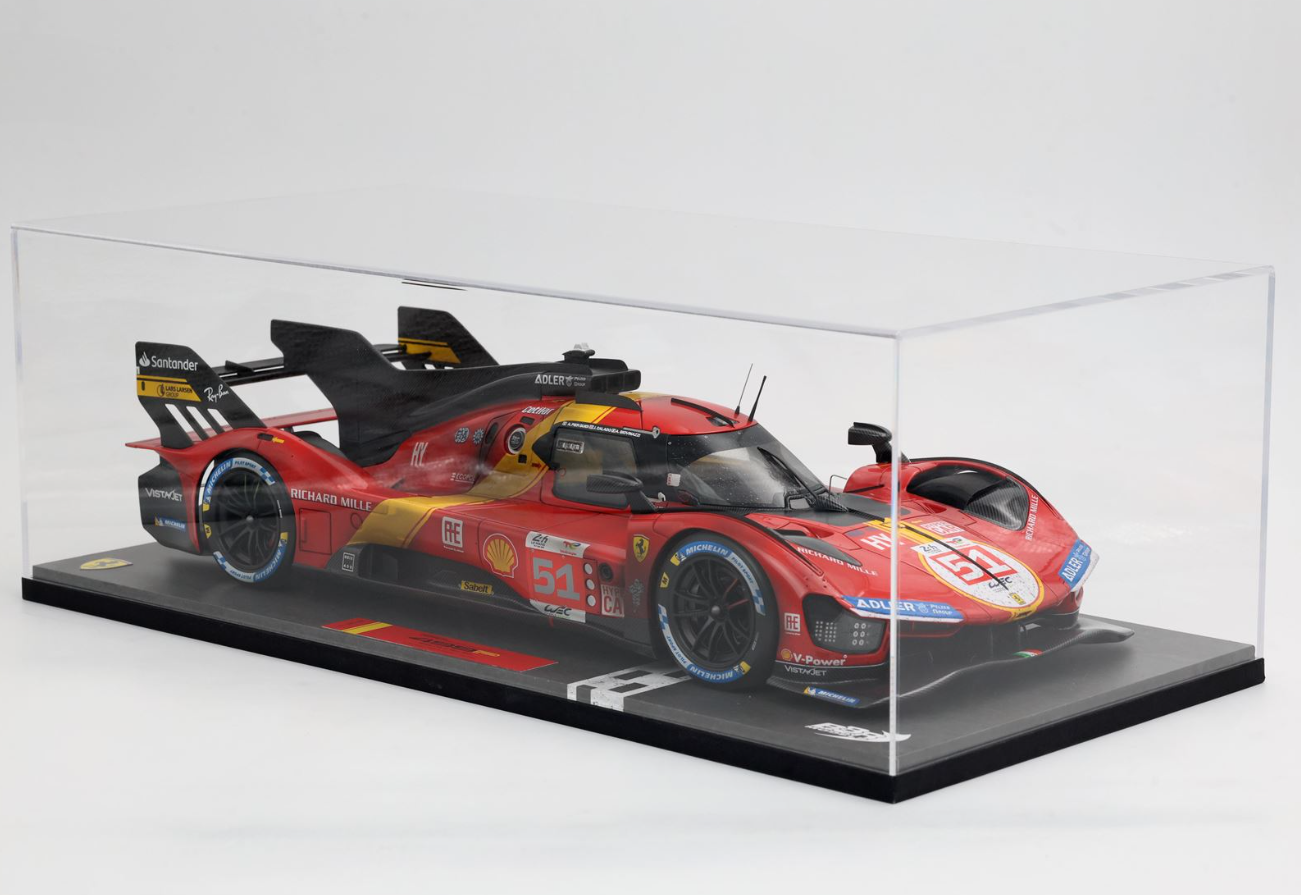 BBR Models 1:12 Ferrari 499P Winner Le Mans 2023 car n.51 Dirty Version