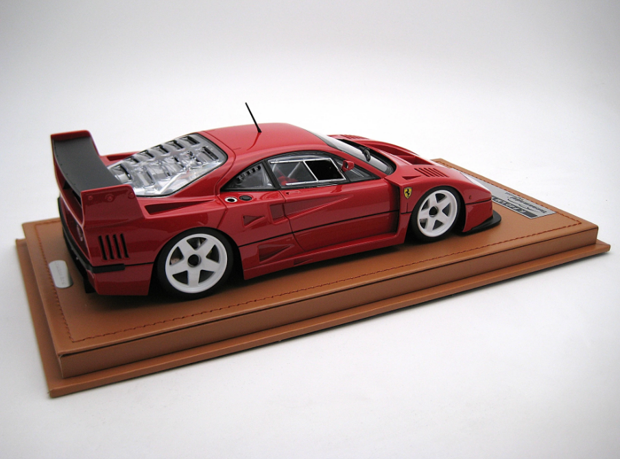 Tecnomodel 1:18 Ferrari F40 LM Press Version (Rosso Corsa/White Wheels)