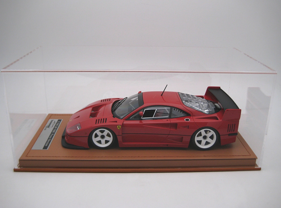 Tecnomodel 1:18 Ferrari F40 LM Press Version (Rosso Corsa/White Wheels)