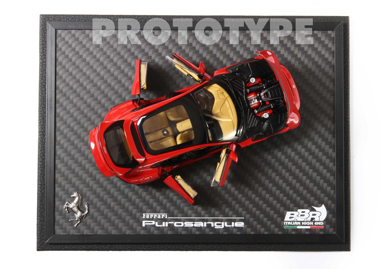 BBR 1:43 Ferrari Purosangue Panoramic Roof 'OPEN/CLOSE' - Rosso Corsa