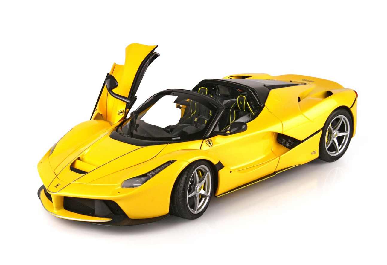 BBR 1:18 Ferrari Laferrari Aperta 'OPEN' (Yellow)