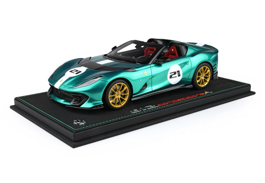 BBR 1:18 Ferrari 812 Competizione Aperta (Green Jewel)