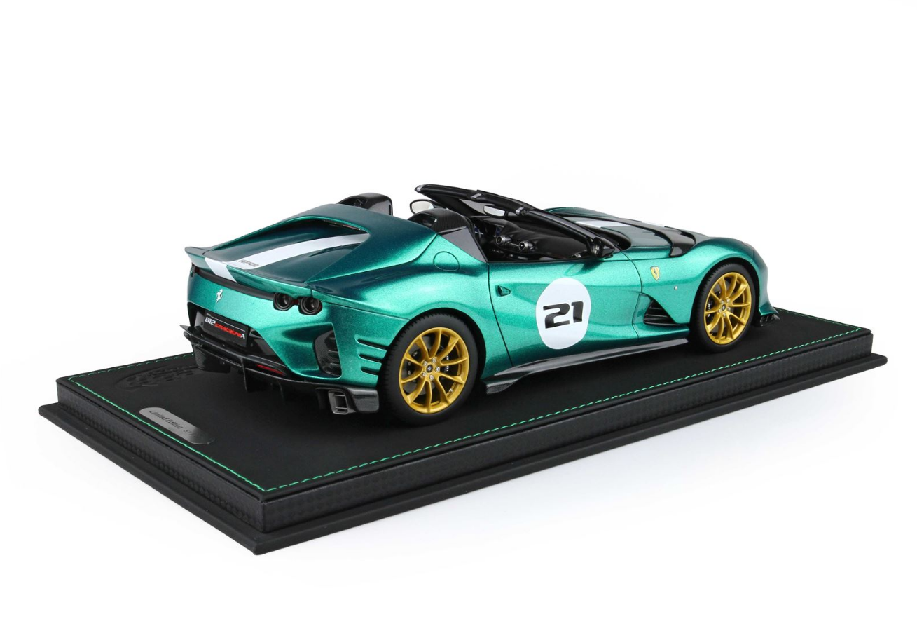 BBR 1:18 Ferrari 812 Competizione Aperta (Green Jewel)