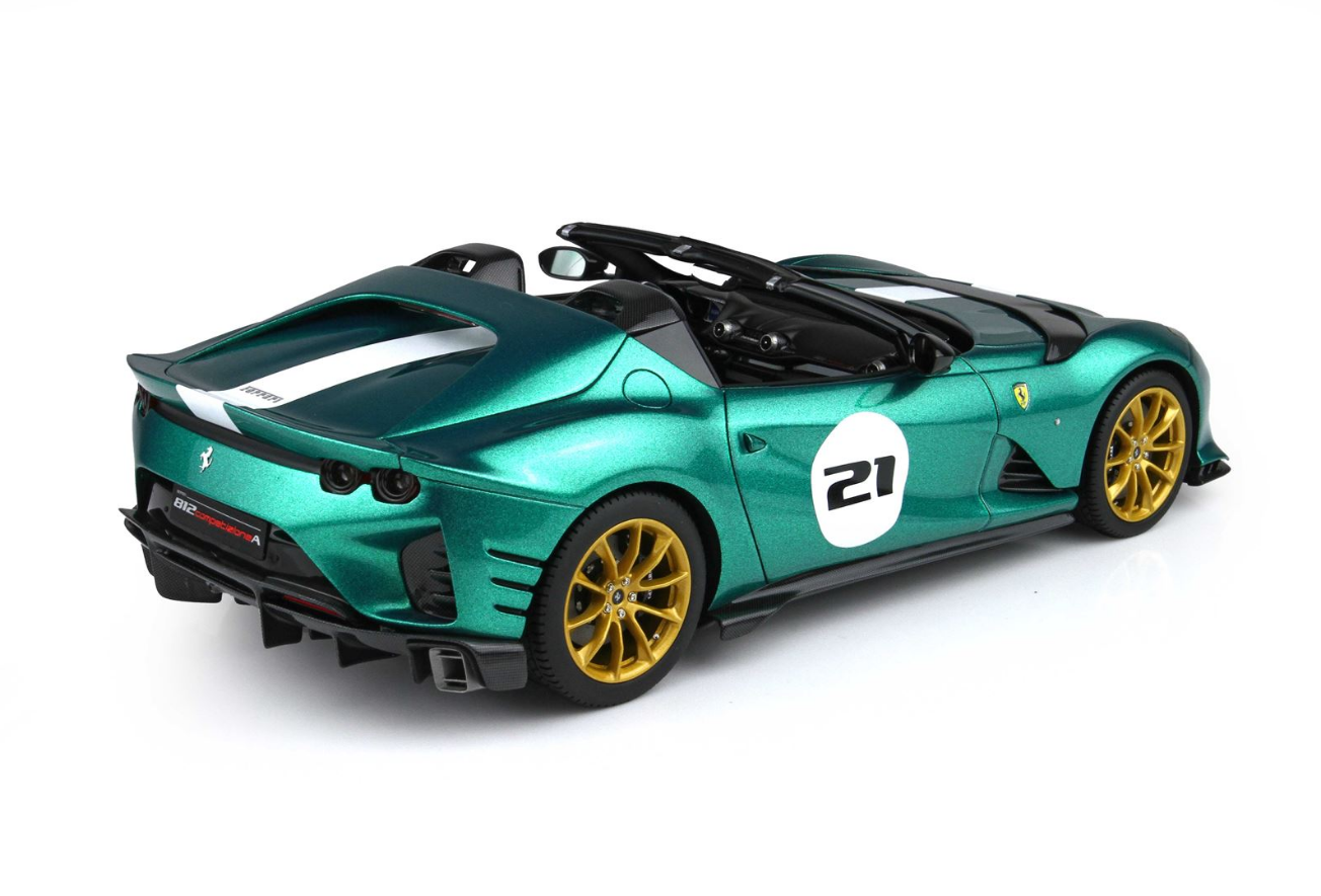 BBR 1:18 Ferrari 812 Competizione Aperta (Green Jewel)