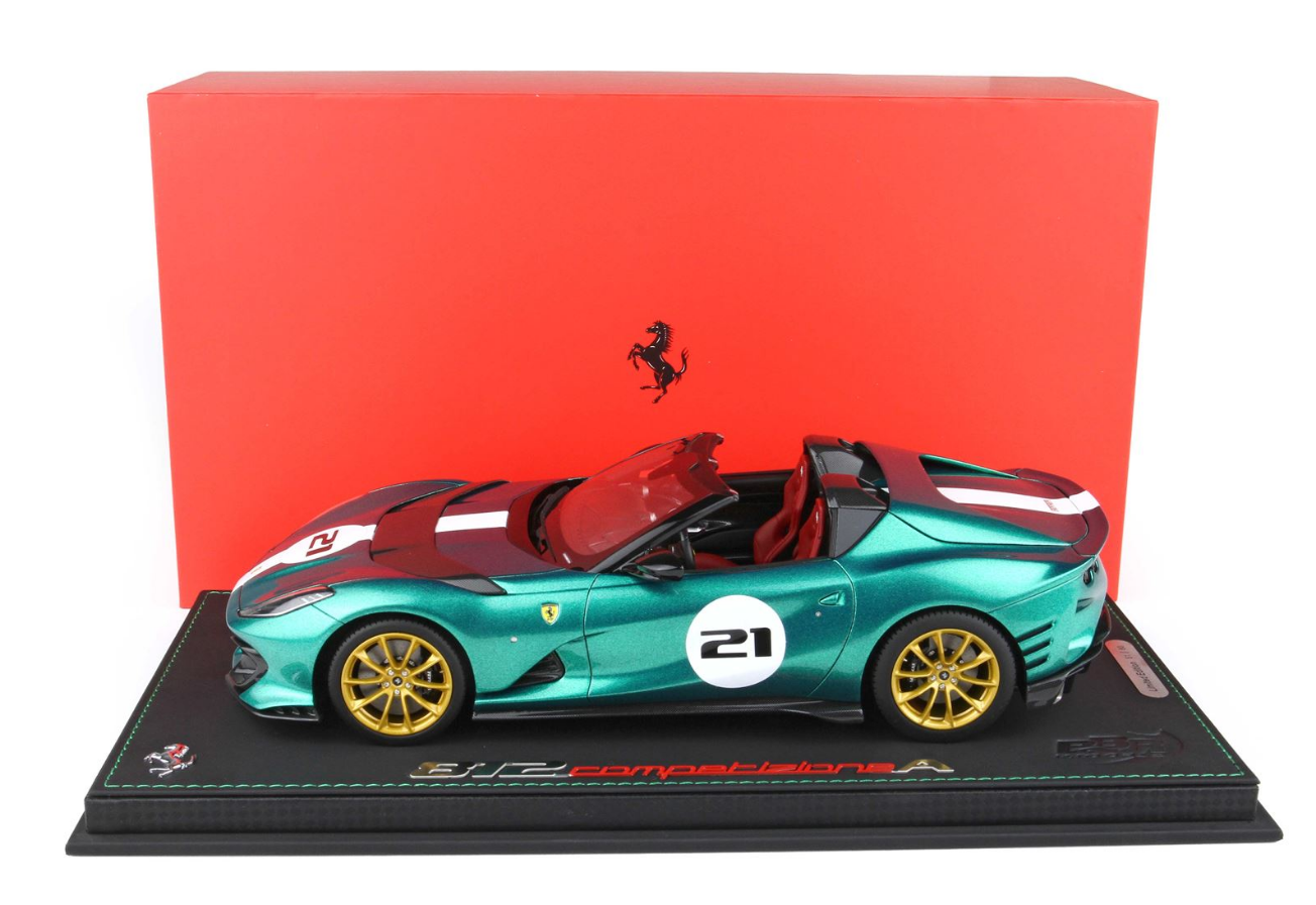 BBR 1:18 Ferrari 812 Competizione Aperta (Green Jewel)
