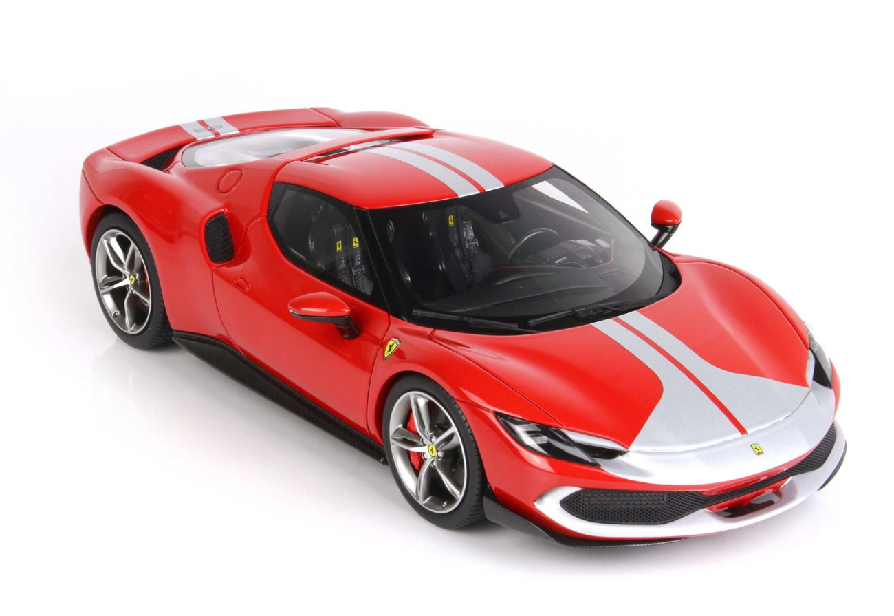 BBR 1:18 Ferrari 296 GTB Assetto Fiorano (Rosso Corsa 322)