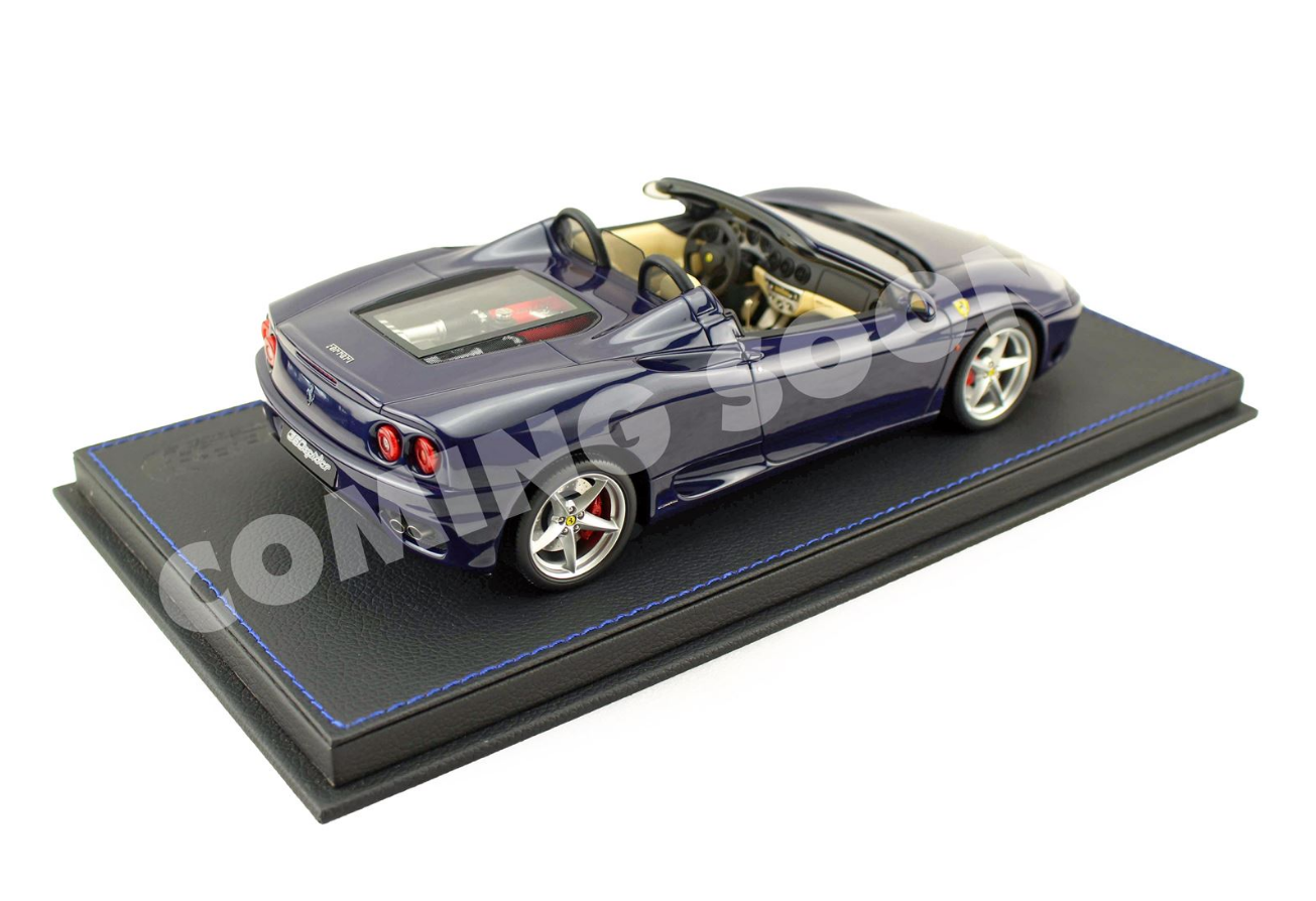 BBR 1:18 Ferrari 360 Modena Spider (Manual Gear) - Blu Le Mans