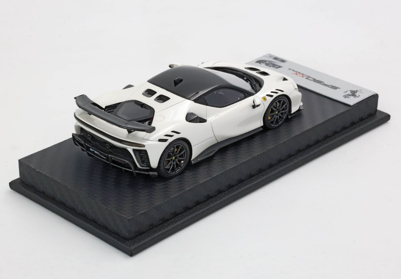 BBR 1:43 Ferrari SF90 XX Stradale (Bianco Fuji w/ Black Roof)