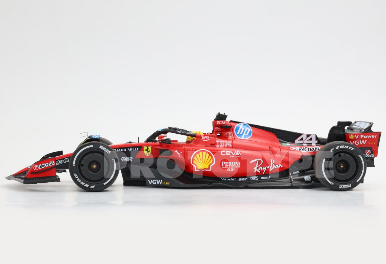 BBR 1:18 Ferrari SF 23 - Hamilton - Fiorano test 2025 - car n. 44