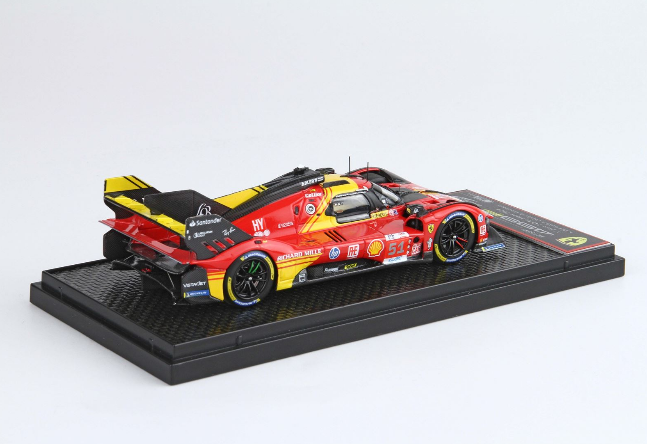 BBR 1:43 Ferrari 499P car n. 51 - 3rd Le Mans 2024 - drivers Pier Guidi Giovinazzi Calado