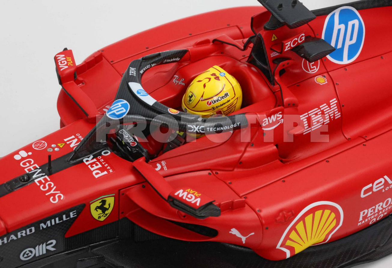 BBR 1:18 Ferrari SF 23 - Hamilton - Fiorano test 2025 - car n. 44