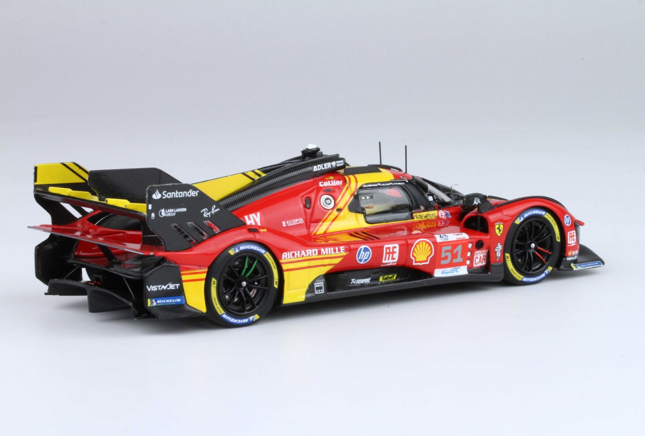 BBR 1:43 Ferrari 499P car n. 51 - 3rd Le Mans 2024 - drivers Pier Guidi Giovinazzi Calado