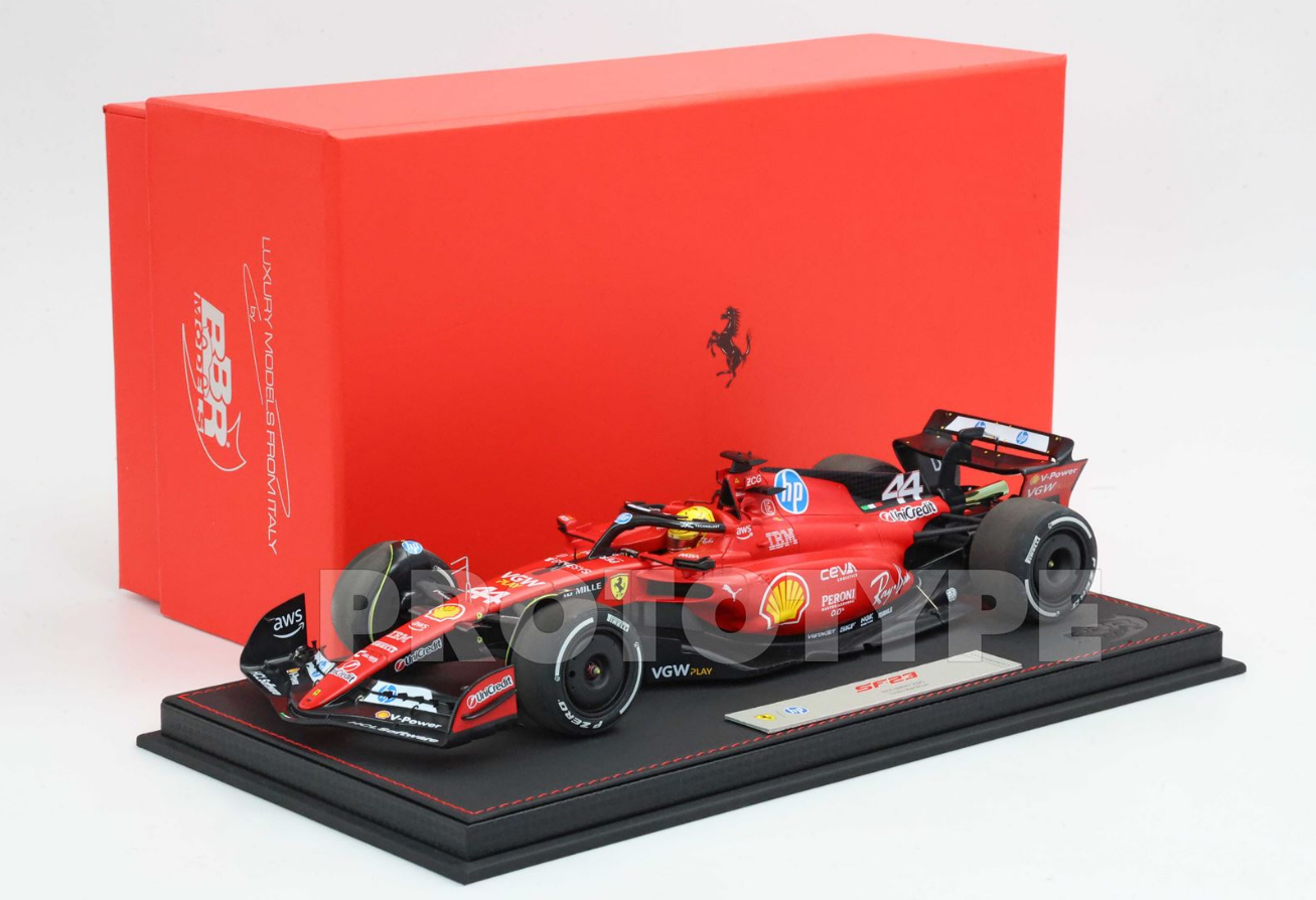 BBR 1:18 Ferrari SF 23 - Hamilton - Fiorano test 2025 - car n. 44