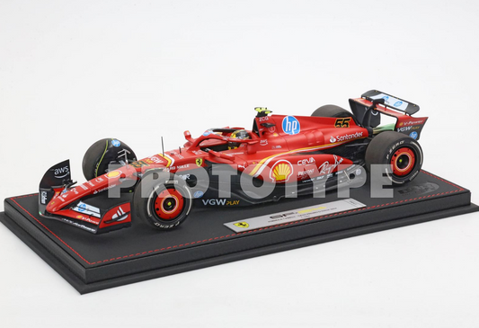 BBR 1:18 Ferrari SF24 ITALIAN GP 2024 - Monza Sainz 4th position